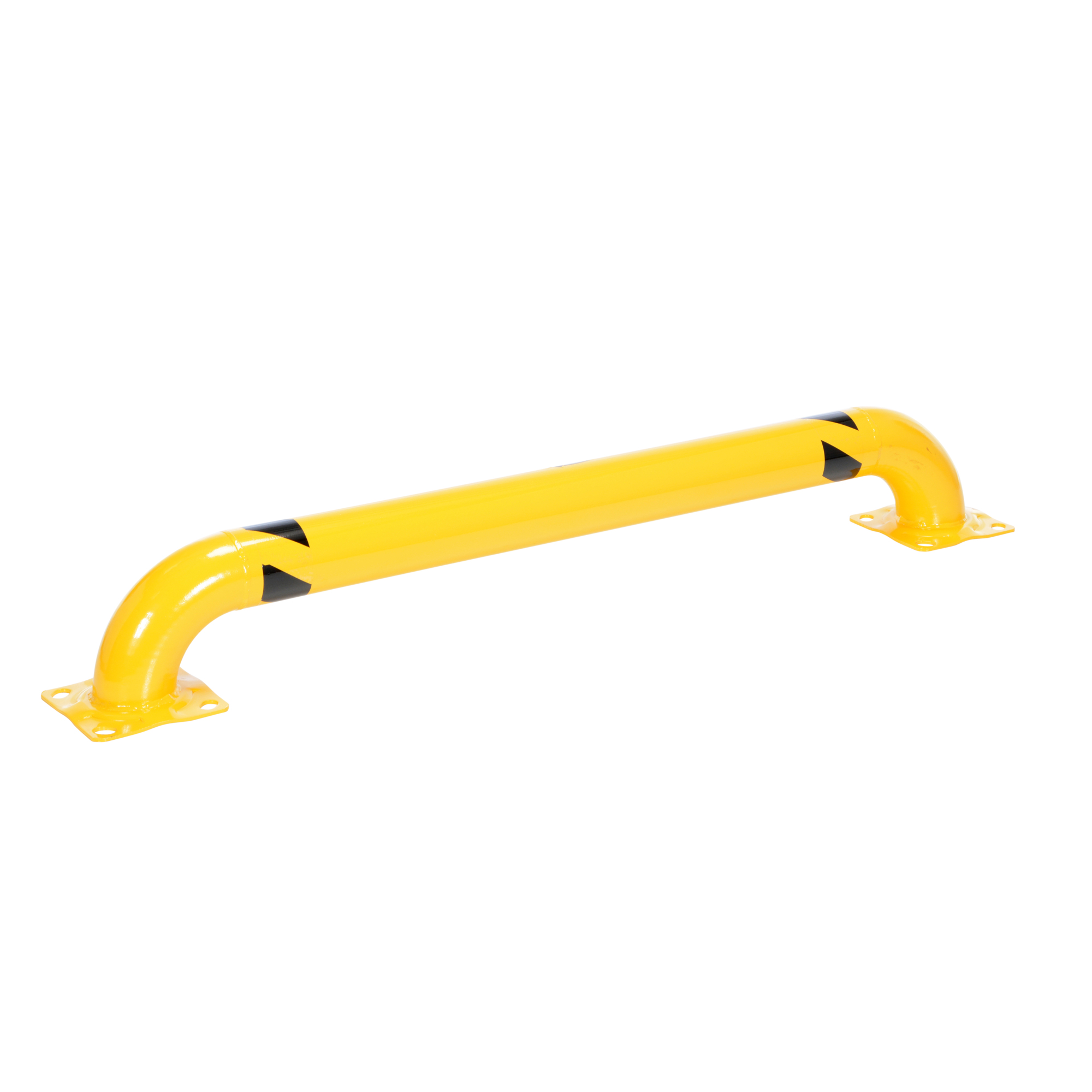 Vestil Steel Low Profile Rack Guard Bollard — 60 5/8in. Length, Yellow, Model# LPRO-60-9-4